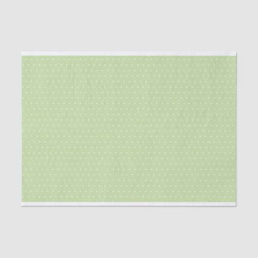 Minze grüne Schweizer Dotentafel Seidenpapier (Vorderseite)