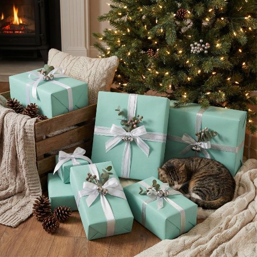 Minze grüne Umhüllungspapier weich Pastell Geschen Geschenkpapier