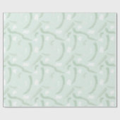 Minze grüne Wasserfarbe Pinselstriche Gift Geschenkpapier (Flach)