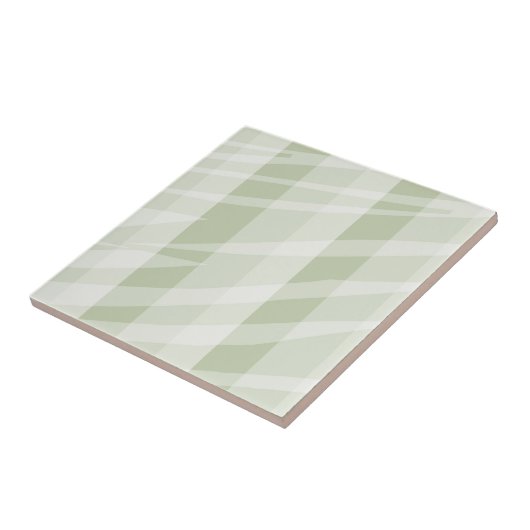 Minze grüne, weiße Zebrastreifen Fliese (Seite)