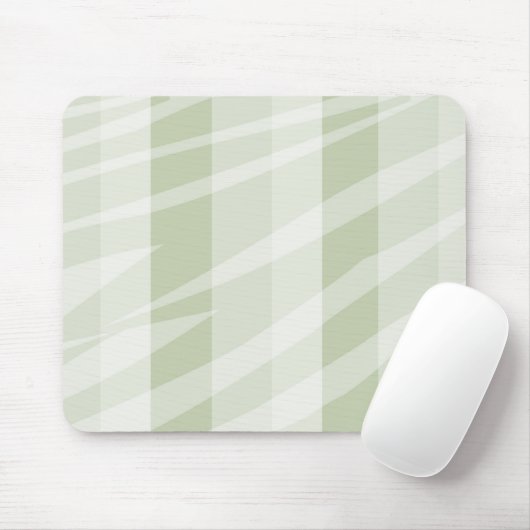 Minze grüne, weiße Zebrastreifen Mousepad (Mit Mouse)