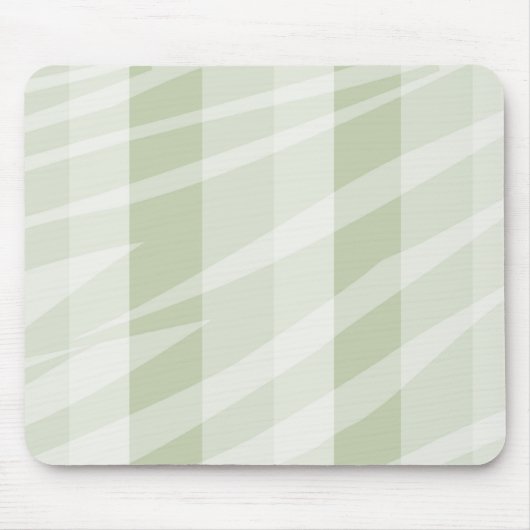 Minze grüne, weiße Zebrastreifen Mousepad (Vorne)
