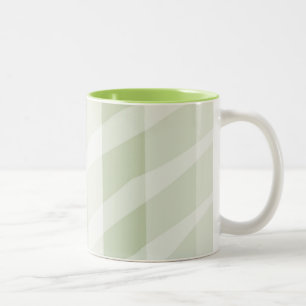 Minze grüne, weiße Zebrastreifen Zweifarbige Tasse