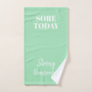 Minze grüne Wunde heute Strong Tomorrow Workout G Handtuch