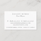 Minze grüner Tinte Dip Ombre Visitenkarte (Rückseite)