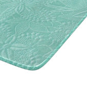 Minze grünes Blumenglas Schneidebrett (Ecke)