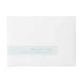 Minze grünes graues Blumenbeet Rundum-Adressaufkleber (Vorderseite)