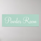 Minze grünes Pulver Wall Art Poster Print (Vorne)