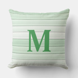 Minze Grünstreifen Minimalistische moderne Pastell Kissen