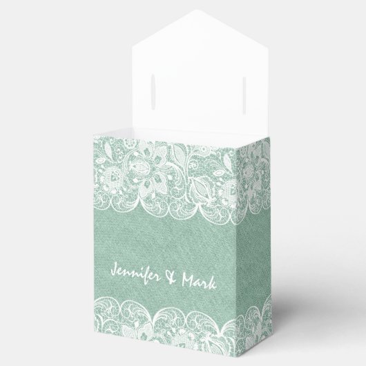 Minze Grünwäsche & Bridal Geschenkboxen Geschenkschachtel (Geöffnet)