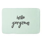 Minze hallo herrlich badematte (Vorderseite)