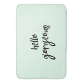 Minze hallo herrlich badematte (Vorderseite Vertikal)