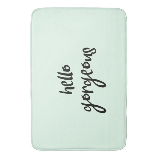 Minze hallo herrlich badematte (Vorderseite Vertikal)