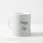 Minze Herbst Kürbis Kaffeetasse (Vorderseite Links)