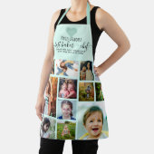 Minze Herz Bester Baker Koch Oma FotoCollage Schürze (InSitu)