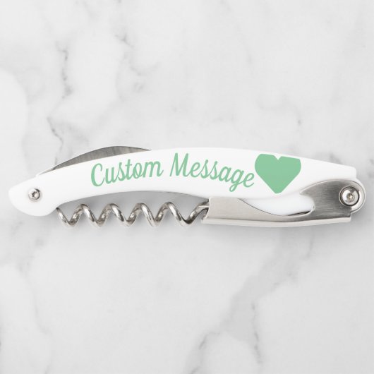 Minze Herzklappenschraube Kellnermesser (Rückseite)