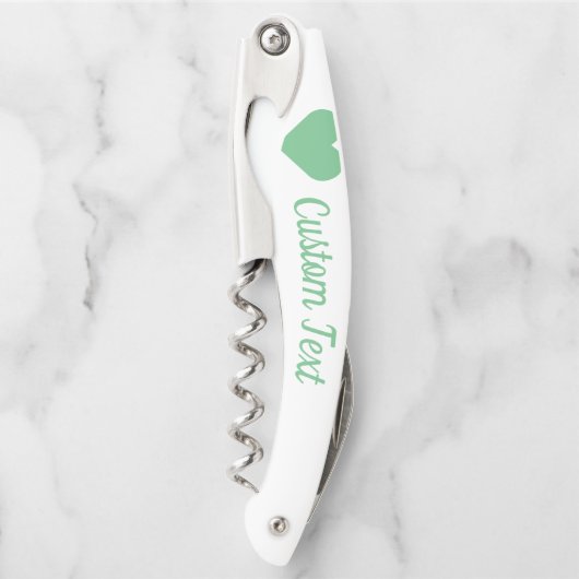 Minze Herzklappenschraube Kellnermesser (Vorderseite)