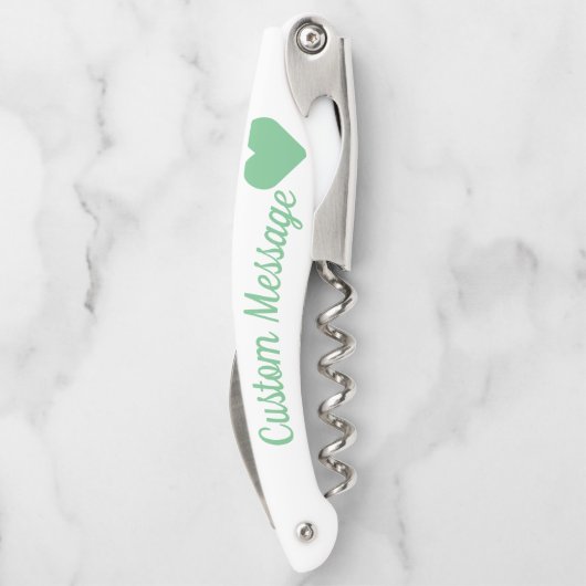 Minze Herzklappenschraube Kellnermesser (Rückseite)