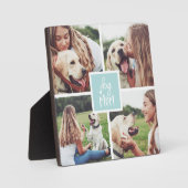Minze | Hunde Mama FotoCollage Fotoplatte (Vorderseite)
