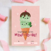 Minze Ice Cream Klassenzimmer Valentine Einladung