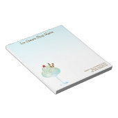 Minze Ice Cream Sundae Ice Sebstgebrautes Bier Notizblock (angewinkelt)