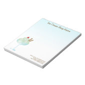 Minze Ice Cream Sundae Ice Sebstgebrautes Bier Notizblock (Rotiert)