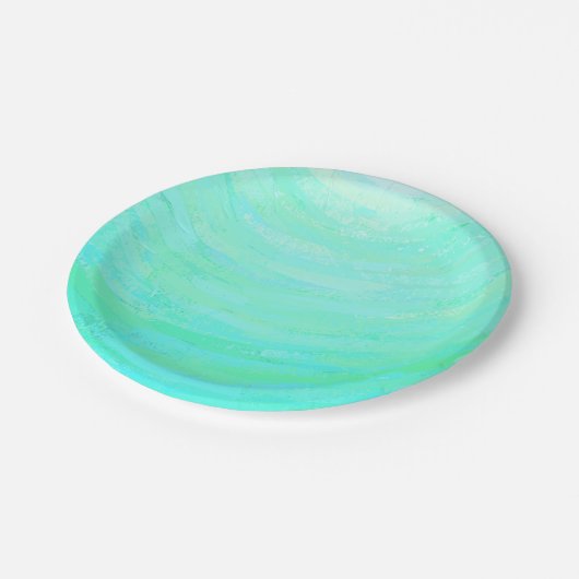 Minze Ice Pappteller (Schrägansicht)