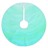 Minze Ice Polyester Weihnachtsbaumdecke (Vorderseite)