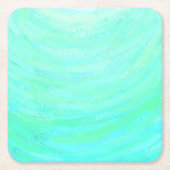 Minze Ice Rechteckiger Pappuntersetzer (Vorderseite)