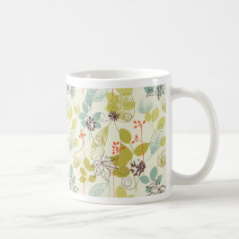 Minze in Olive Nature Print Tasse