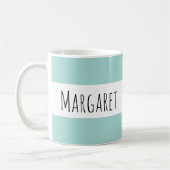 Minze Individuelle Name Personalisiert Kaffeetasse (Links)