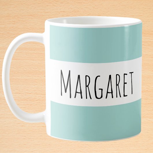 Minze Individuelle Name Personalisiert Kaffeetasse