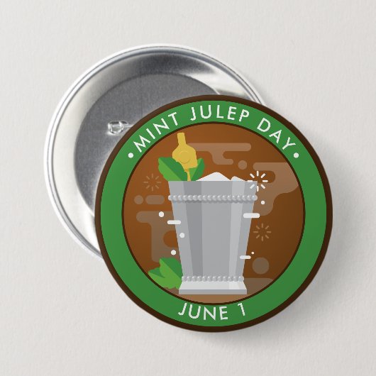 Minze Julep Day Button (Vorne & Hinten)