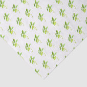 Minze Kraut Wasserfarbe Grüne Mama Muster Rustikal Seidenpapier (Ausschnitt)