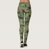 Minze Licht Green Camouflage PERSONALISIEREN Leggings (Rückseite)