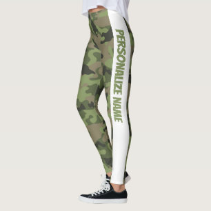 Minze Licht Green Camouflage PERSONALISIEREN Leggings
