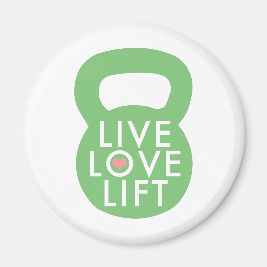 Minze "Lift für Live-Liebe" Magnet (Vorne)