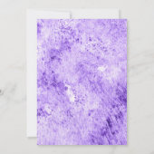 Minze & Lila Blumendusche Rose Einladung (Rückseite)