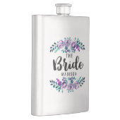 Minze & Lila Blumenkranz Hochzeitsbrille Flachmann (Rechts)