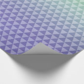 Minze Lila Dreiecke Geschenkpapier (Ecke)