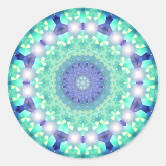 Minze Lila Magic Circle Aufkleber (Vorderseite)