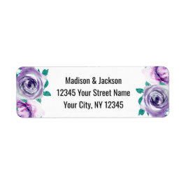 Minze & Lila Rose Hochzeit Rücksendeadresse