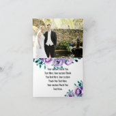 Minze & Lila Wassergymnastik Hochzeit Danke (Innenseite)