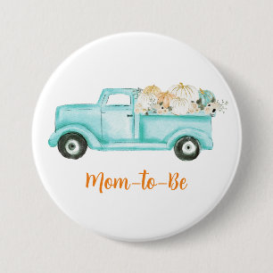 Minze Little Pumpkin Baby Dusche Mama zu sein Button