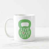 Minze "LiveLiebe-Aufzug " Kaffeetasse (Links)
