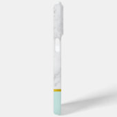 Minze Marmormuster und Imitate Gold Foil Case-Mate iPhone Hülle (Rückseite / Rechts)