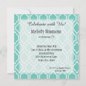 Minze marokkanische Geburtstag Einladung (Rückseite)