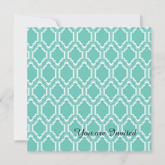 Minze marokkanische Geburtstag Einladung (Vorderseite)