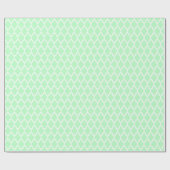 Minze marokkanische Quatrefolienmuster #4 Geschenkpapier (Flach)