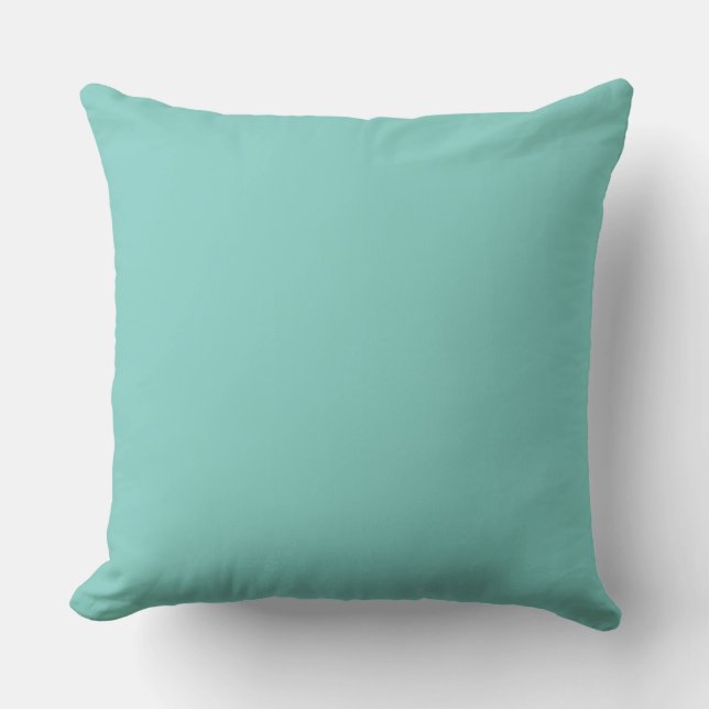 Minze Minze grüne Solid-Farbe Kissen (Vorderseite)